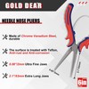 GOLD DEER 6" Mini Needle Nose Pliers Extra Long Needle