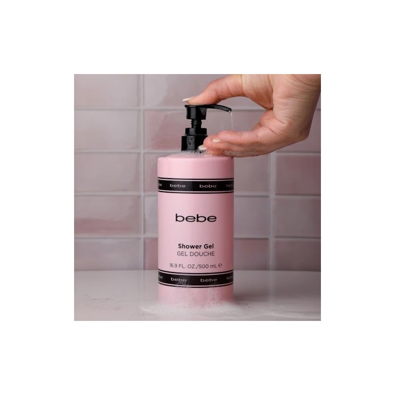 Bebe Silver Gel Ducha Corporal Hidratante Mujeres Mango Nardo Peonía