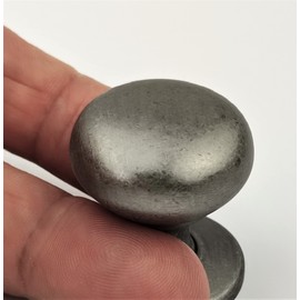 Sets of 6 Cabinet Knobs from The Romeo Collection for Kitchen Doors & Drawers, Furniture, Cupboard Handles, Wardrobe Door Grey Antique Pewter Fittings by FFF (32mm knob)