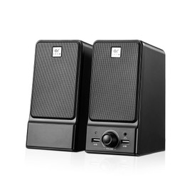 OROW USB Computer Speakers,Hi-Fi Stereo PC Speakers,16W Desktop Speaker,Built-in DSP Sound Chip, Deep Bass&Pure Vocal,Laptop Speakers with Headphone Jack(S203)
