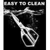 Kitchen Scissors, All Purpose，Ultra Sharp Meat Scissors，Heavy Duty Silver Cooking