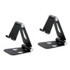 Hemoton 2pcs Folding Cell Phone Stand,Aluminum Alloy Foldable Desktop Phone