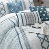 Stratford Park Blue Comforter Set California King Size, 15 Piece