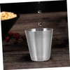 LIFKOME 10pcs Portable Stainless Steel Wine Cups Outdoor Drinkware for