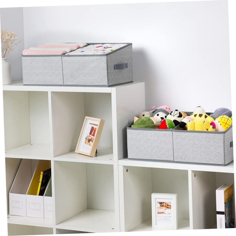 VILLFUL Trapezoid Storage Bins Large Foldable Fabric for Clothes Books