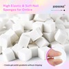 JODSONE 100PCS Soft Nail Sponges for Ombre with 1 Stainless