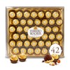 Ferrero Rocher 42 Count Gourmet Chocolate Gift Box Milk Chocolate