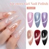 MEET ACROSS Gel Nail Polish Set, 6 Colors Cat Eye