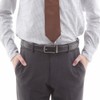 JINSELF Men's Belt (Grade A Genuine Leather) Auto Lock Buckle,
