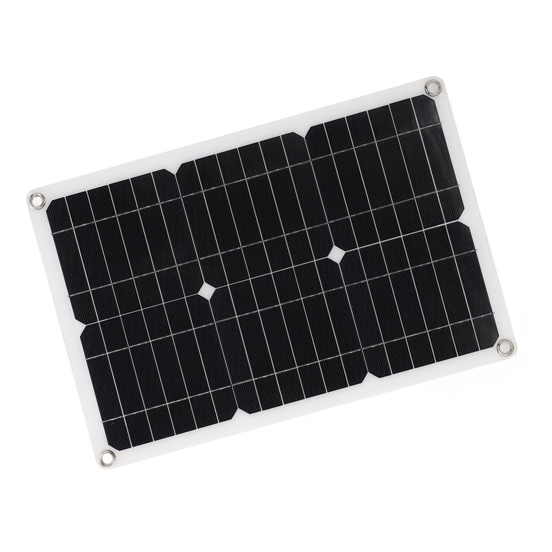 18V 20W Portable Solar Panel Semi Flexible Monocrystalline Waterproof Solar