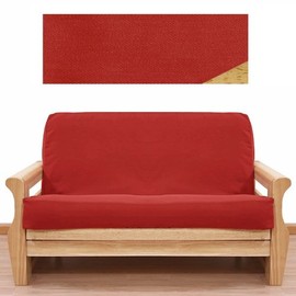 SlipcoverShop Solid Red Futon Cover Full 410