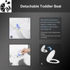 Elongated Toilet Seat with Toddler Seat Built In, Slow Close