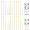 Jaoruizer 24Pcs Flameless Taper Candles,11in Battery Operated LED Taper Candles