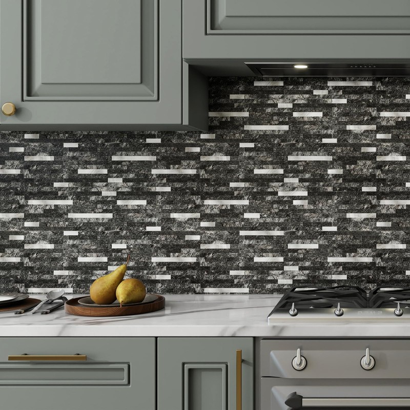 V-MOZZA Peel and Stick Backsplash, 20-Sheet Peel and Stick Tiles