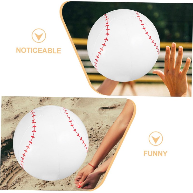 BESPORTBLE 4pcs Inflatable Baseball PVC Water Sports Balls for Pool