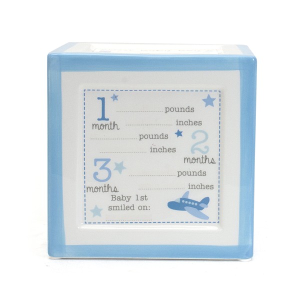 Child to Cherish New Baby Keepsake Piggy Bank, A Block