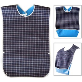 Adult Bibs Waterproof Eldly Bibs Washable Adult Mealtime Feeding Bibs Clothing Protector for Elderly Men Women