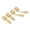 4Pcs 1/4SAE to 5/16SAE Conversion Head Refrigerant Charging Adapter for