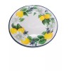 Royal Norfolk Lemon Floral Dinner Plate W/ Blue Rims, 10.5-in.