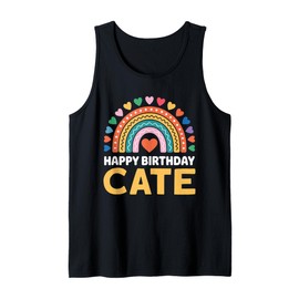 Cate Happy Birthday Rainbow Tank Top