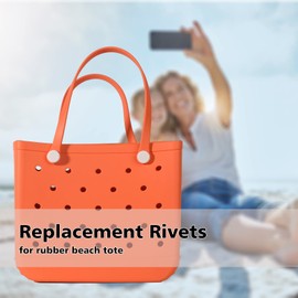 4 remaches de repuesto para asas de bolsa de playa, accesorios grandes de neopreno, correas estándar y de gran tamaño, XL, remaches de reparación de bolsas de piscina para mujeres