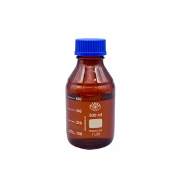 Simax Laboratory Reagent Media  Bottle 500 ml Borosilicate Glass Amber