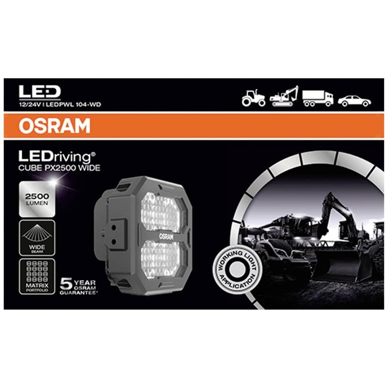 OSRAM LEDriving® Cube PX2500 Wide, LEDPWL104-WD, Off Road, LED Work
