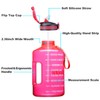 SLUXKE 1 Gallon Water Bottle with Time Marker BPA Free