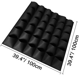Ogrmar - Maceta vertical de 36 bolsillos para jardín de pared para plantas y plantas para interiores y exteriores (36 bolsillos, negro)