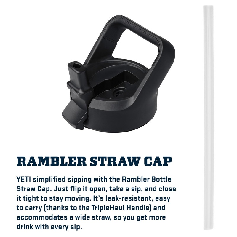 YETI Rambler Bottle Straw Cap, Fits 18/26/36/46/64 oz Bottles