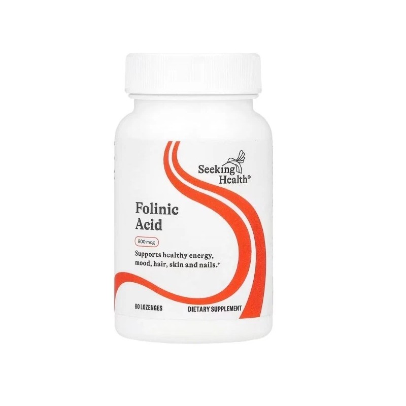 Seeking Health, Folinic Acid, 2 PACK, 800 mcg, 60 Lozenges