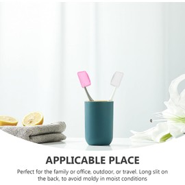 Anneome 12 Fundas Protectoras para Cepillos de Dientes de Silicona Tamaño Colores Surtidos Funda Portátil para Viaje y Uso Diario Tapa Protectora para Cepillo Dental Color Aleatorio