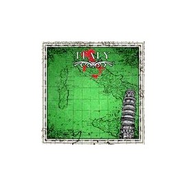 Scrapbook Customs - 12 x 12 Paper - Italy Sightseeing