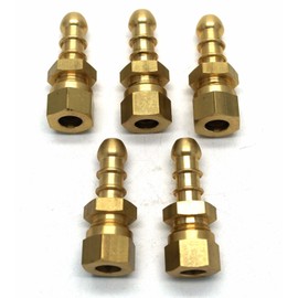 5 X 8mm British Made Compression Fitting to Fulham Nozzle for 8mm I/D Hose