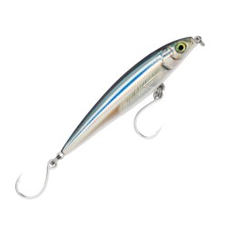 Rapala X-Rap Long Cast Shallow Lure with Two No. 3/0 Hooks, 0.3-0.6 m Swimming Depth, 12 cm Size, Anchovy