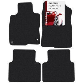 Floor Mats for Honda Civic 2016 2017 2018 2019 2020 2021 - Custom 3D Fit for Civic 10th Gen Hatchback Coupe Sedan - 1st and 2nd Row Set - 30oz Heavy Duty Carpet Mat - All Weather Car Liner Accessories