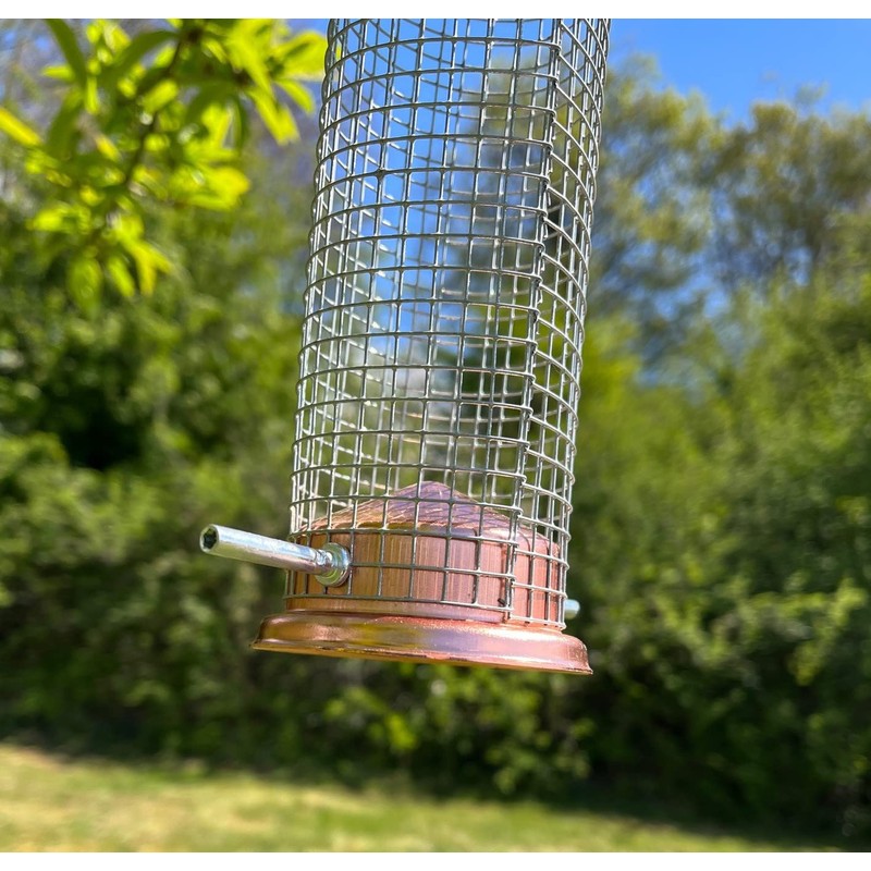 Copper Style Hanging Wild Bird Nut Feeder