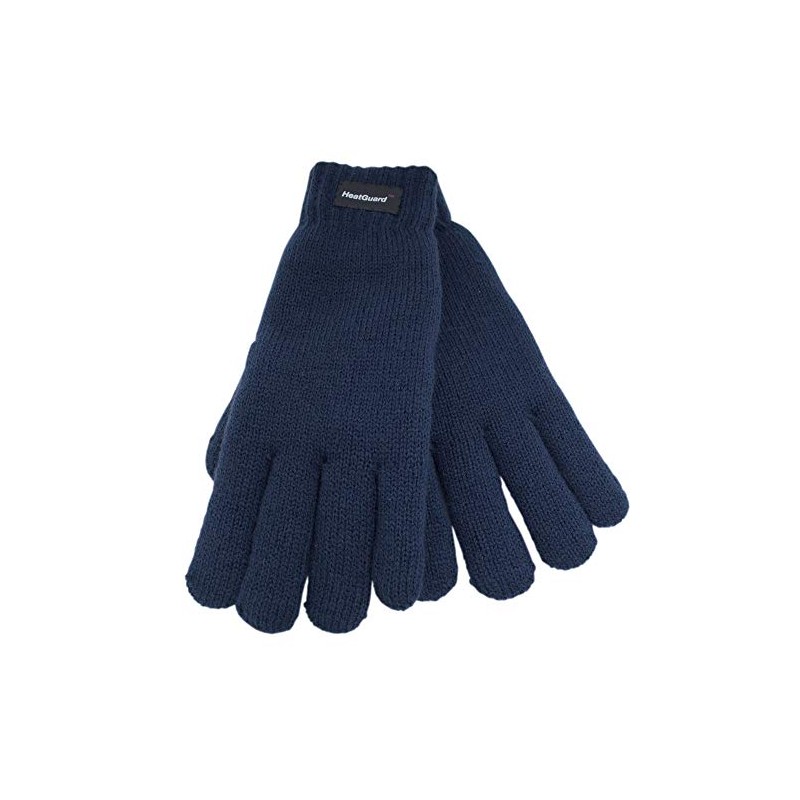Rjm Ladies Knitted Thinsulate Lined Gloves Blue