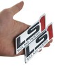2X Chrome LS1 Emblem Badge Fits Fender Trunk Dash -