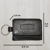flevado Small Handy Leather Wallet with Key Ring G-831 for