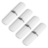 uxcell 4pcs Travel Toothbrush Case White Portable Toothbrush Holder Plastic