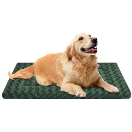 Dog Crate Bed Pad – Reversible Fleece Mat for Small, Medium, Large Dogs – Soft & Washable Anti-Slip Dog Bed Mat for Cages and Kennels – Comfortable, Durable Sleeping Pad for Dogs