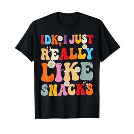I don't Know, I just really Like Snacks Retro Toddlers Girls T-Shirt