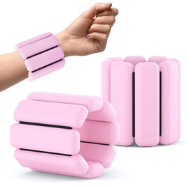 Adjustable Wrist and Ankle Weights - Set of 2 (1lb Each) | Wearable Wrist & Ankle Weight Bracelets for Yoga, Dance, Pilates, Aerobics, Running, Walking | Waterproof, Sweat-Proof, and Comfortable