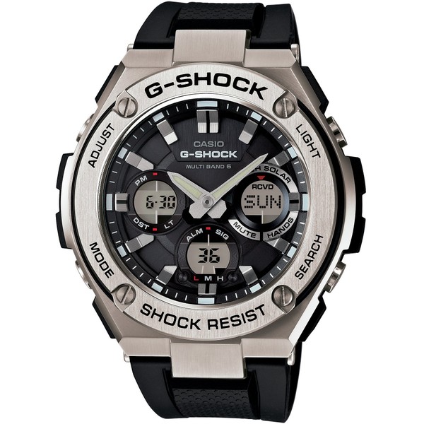 Casio G-SHOCK GST-W110-1AJF G-STEEL Radio Solar Men’s Wristwatch, Supports 6 World Stations