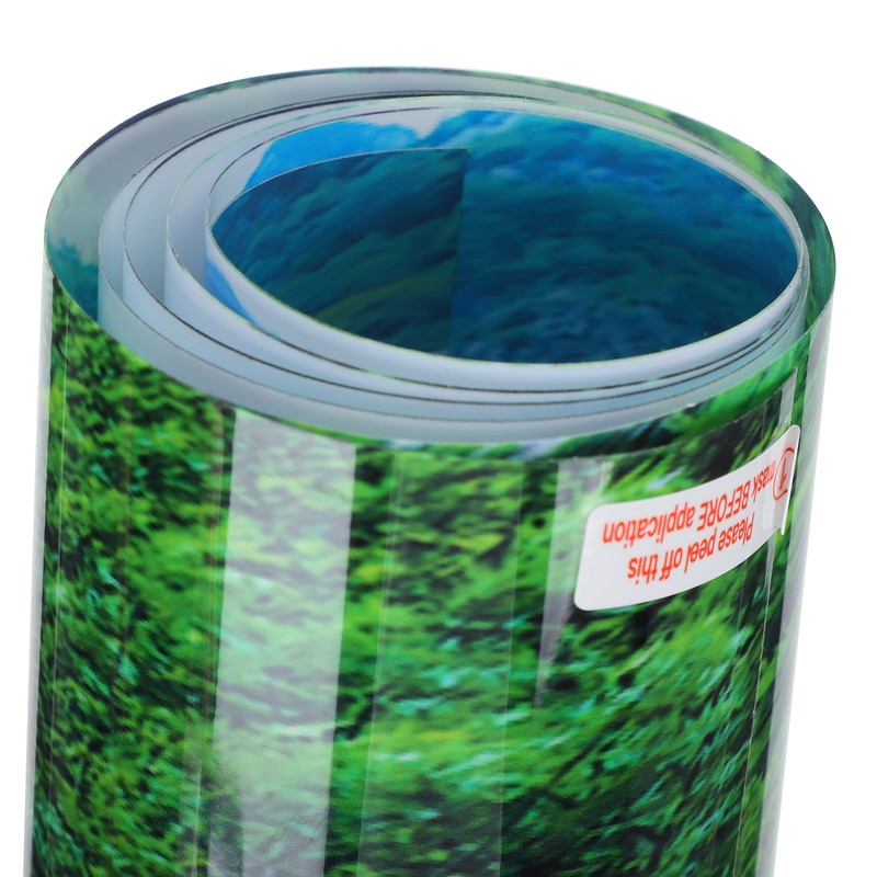 PVC Mountain Interval Rivers Fish Tanks Wallpaper Aquarium Background Poster