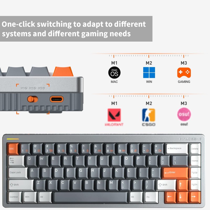 nuphy Halo65 HE Rapid Trigger Gaming Keyboard, 65% Layout 67