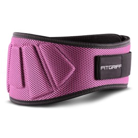 Fitgriff® Weight Lifting Belt V1, Fitness Belt for Bodybuilding, Weight Lifting, Crossfit Training, for Women and Men, pink