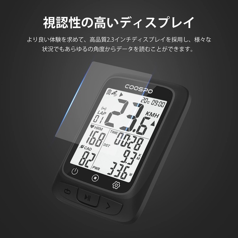 COOSPO BC107 Cycle Computer GPS Cyclocomputer Wireless Bicycle Speedometer Bluetooth5.0&ANT+