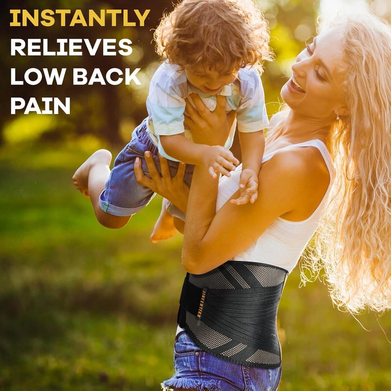 JIUFENTIAN Copper Back Braces for Lower Back Pain with Support